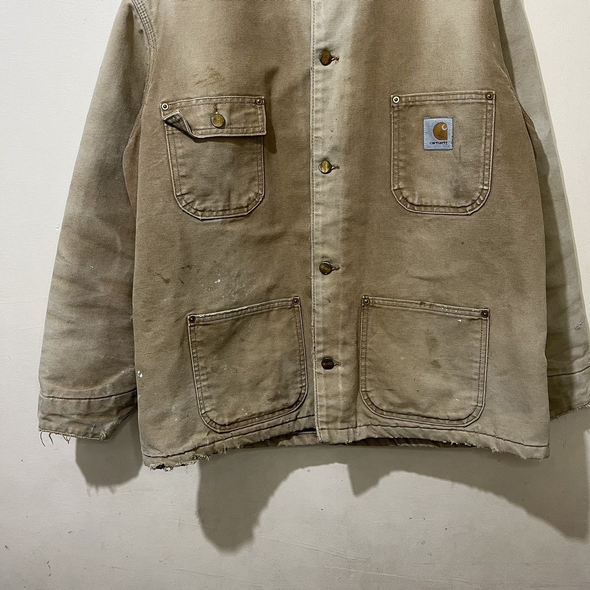 Carhartt Vintage 90's Carhartt C01 BRN Hamilton Chore Jacket Size US XL / EU 56 / 4 - 3 Thumbnail