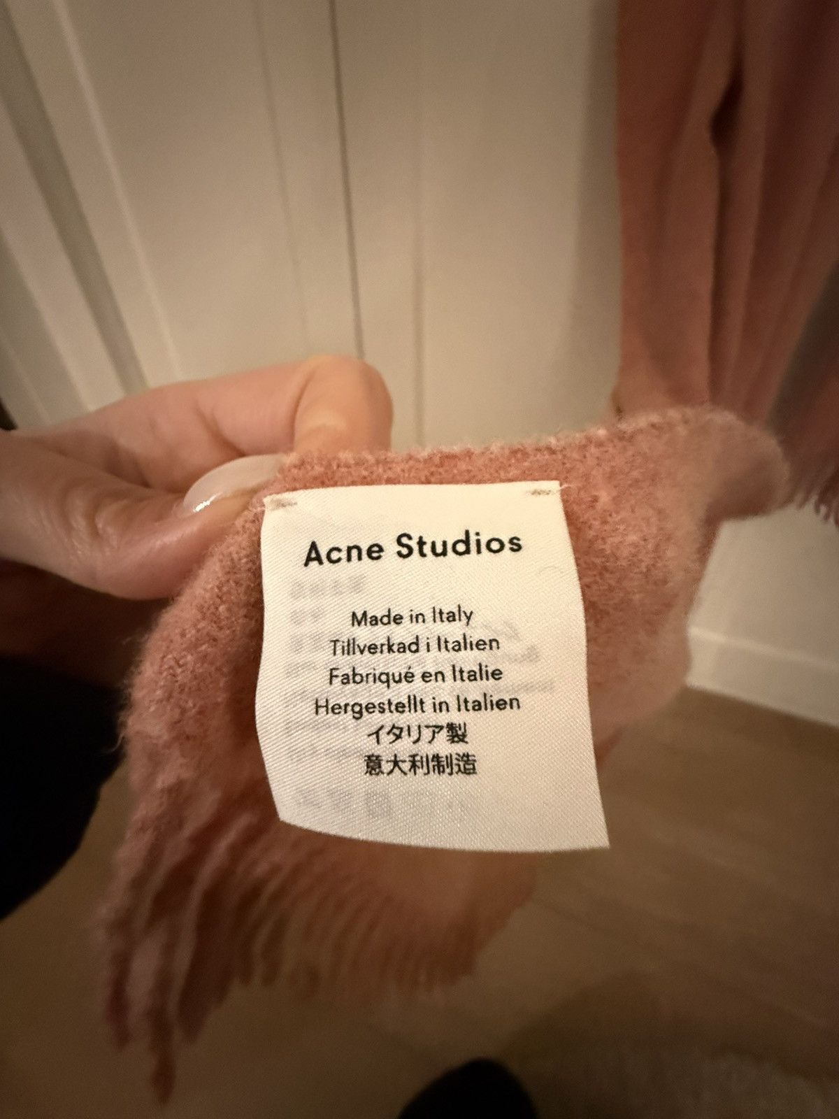 Acne Studios Acne Studios Wool Scarf 200x70 – Dusty Rose – Made in Italy Size ONE SIZE - 4 Thumbnail