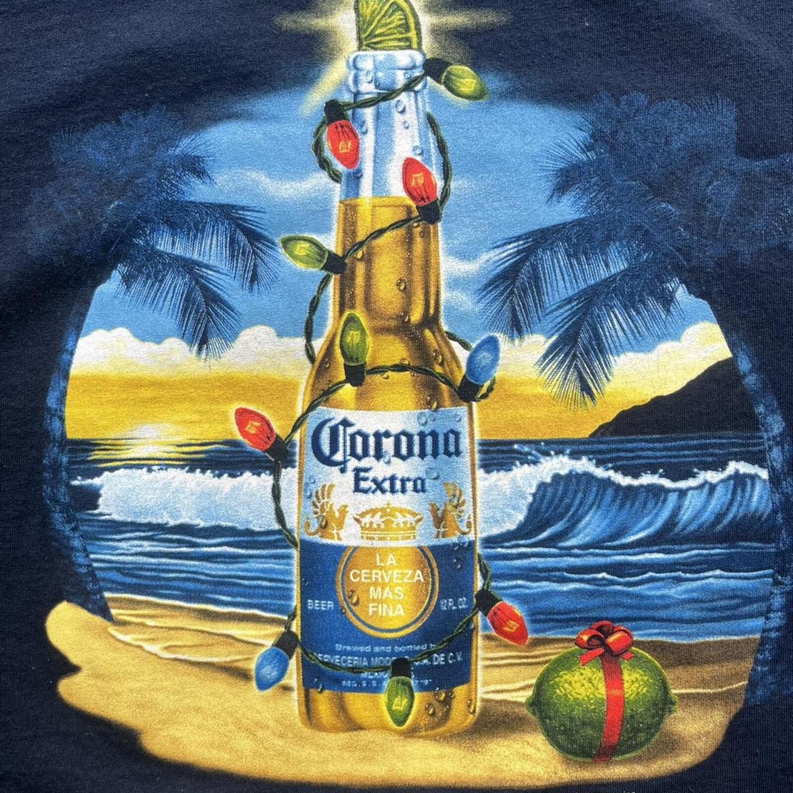 Gildan 2005 Corona Christmas Lights Double-Sided Graphic T-Shirt Size US L / EU 52-54 / 3 - 2 Thumbnail
