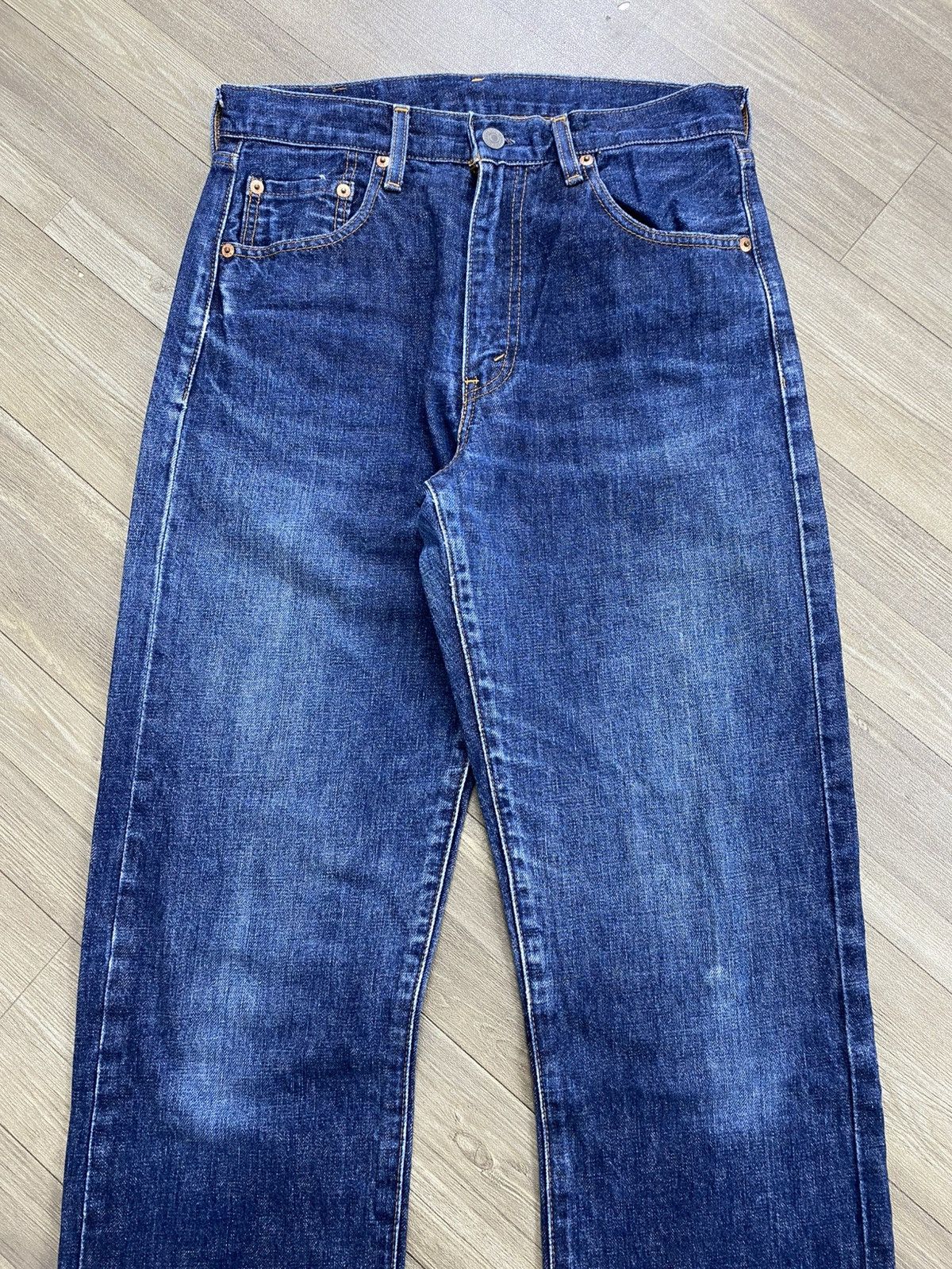 Levi's Vintage Clothing 🇯🇵Vintage Levis 502XX LVC Rindem Selvedge Distressed Jeans Size US 30 / EU 46 - 3 Thumbnail