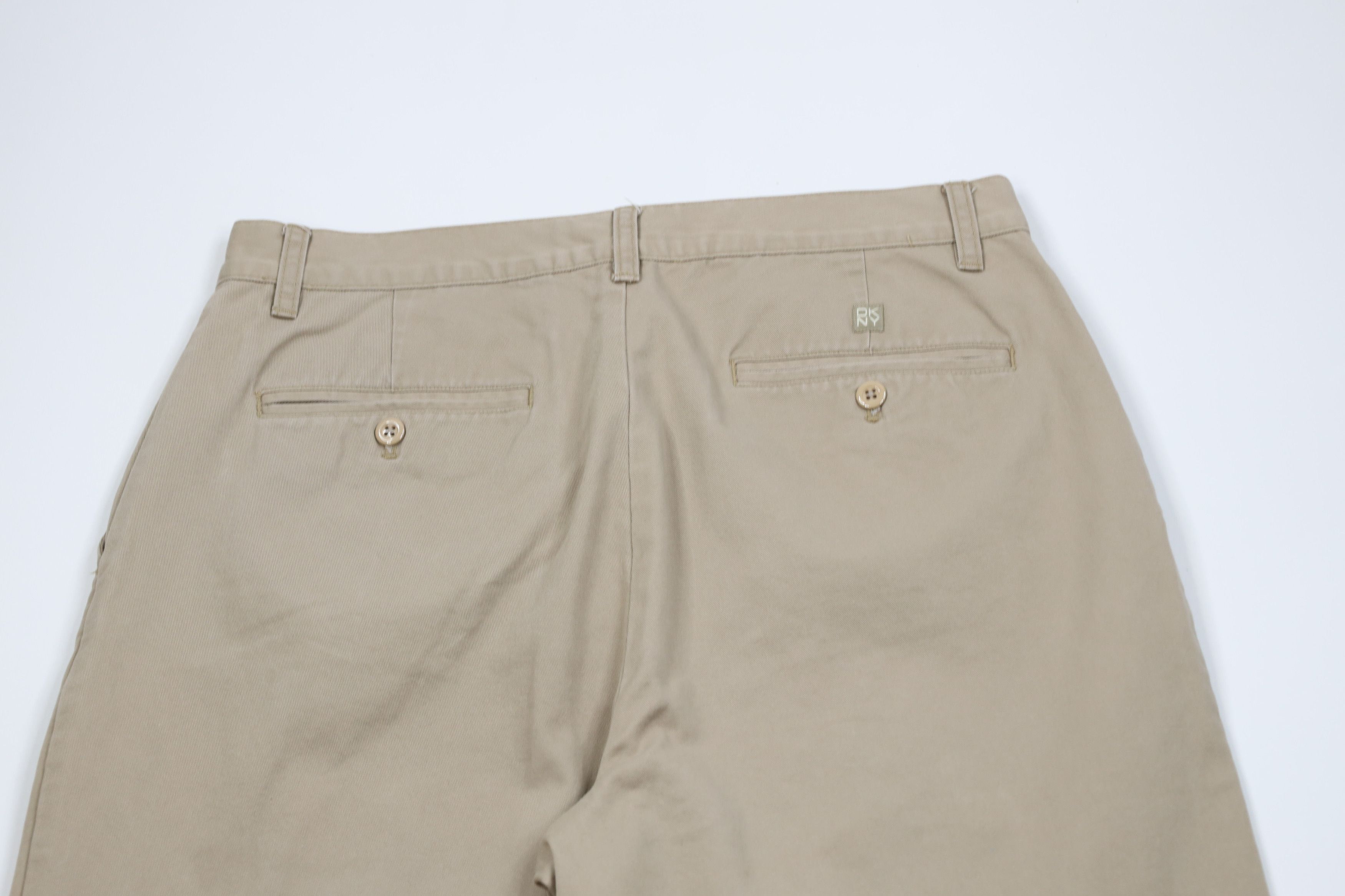 DKNY × Vintage Vintage 90s DKNY Fit Straight Leg Chino Pants Beige Cotton Size US 34 / EU 50 - 10 Thumbnail