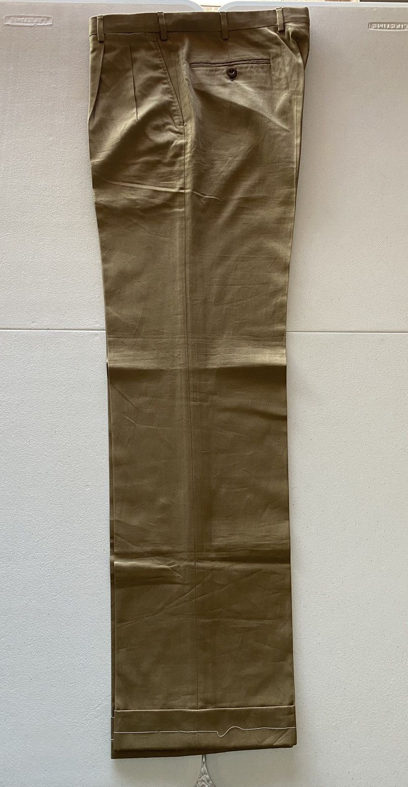 Brioni Brioni 🇮🇹 brown cortina cotton dual pleat dress slacks New Size 38R - 4 Thumbnail