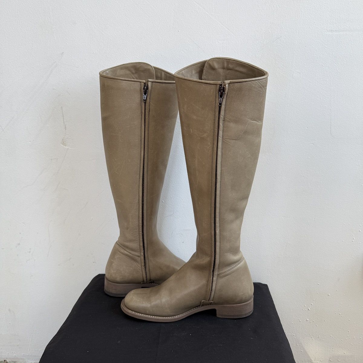 MDK × Vintage MDK Munderingskompagniet Leather Knee High Boots Size US 5.5 / IT 35.5 - 6 Thumbnail