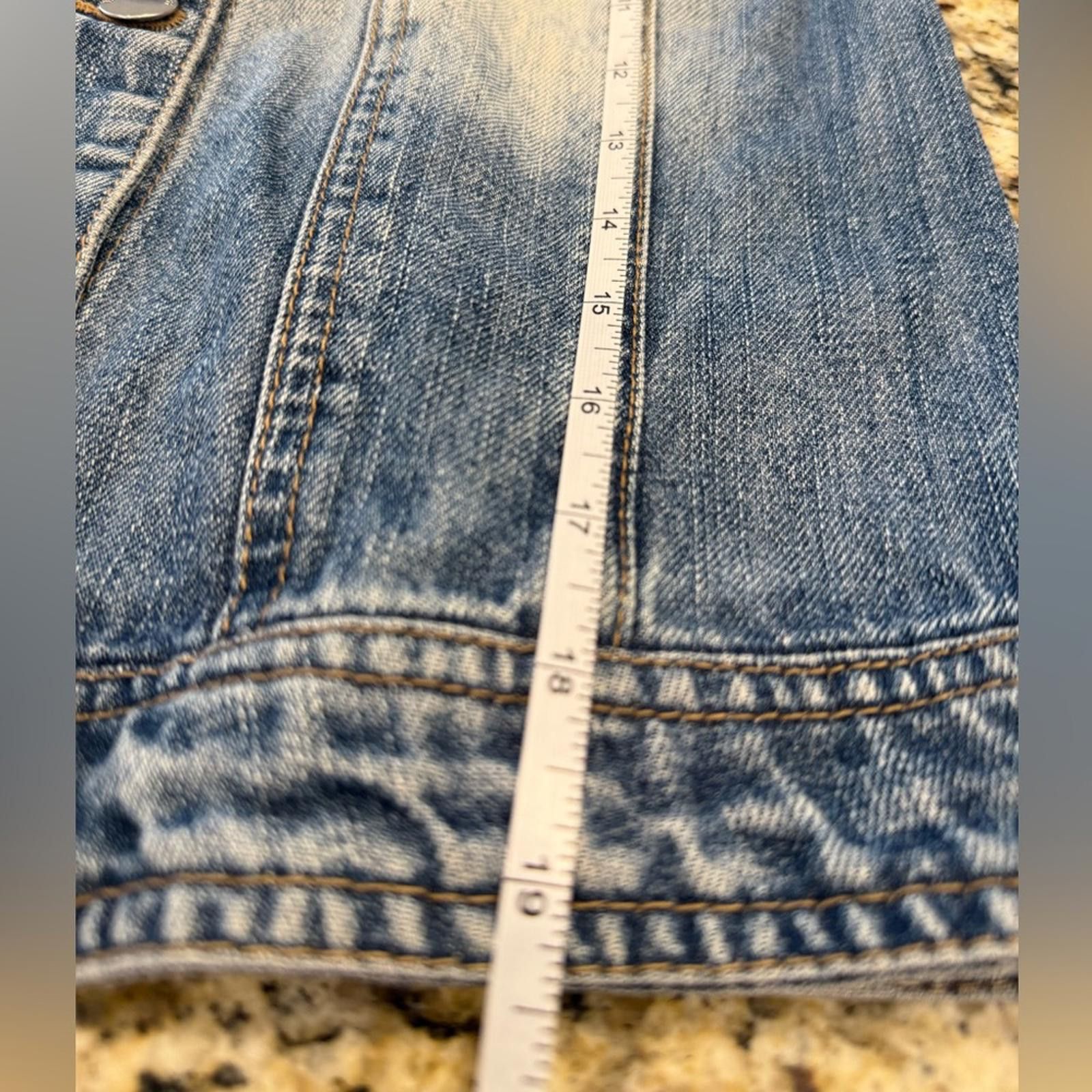 Other life in progress metal spiked grungy denim jeans jacket SZ M Size M / US 6-8 / IT 42-44 - 11 Thumbnail