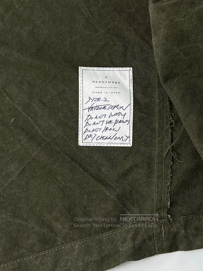 READYMADE Ready Made Military Green Leather Parka with Fish Tail Hoo Size US M / EU 48-50 / 2 - 6 Thumbnail