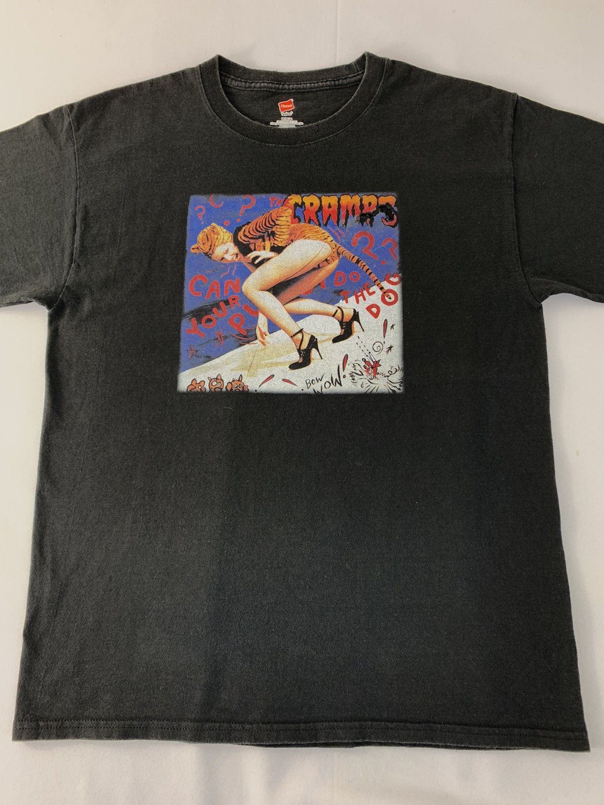 Band Tees The Cramps Bow Bow Psychobilly Monster Movie Tiger Lady Tee Size US M / EU 48-50 / 2 - 3 Thumbnail