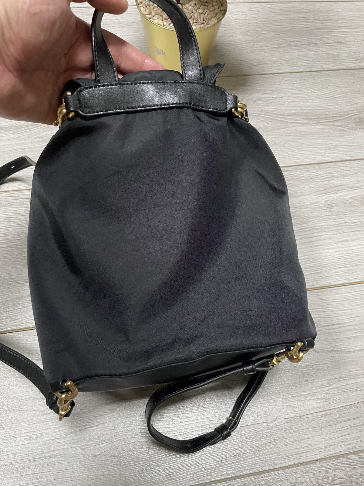 Moschino Moschino big gold logo backpack spell out Size ONE SIZE - 14 Thumbnail