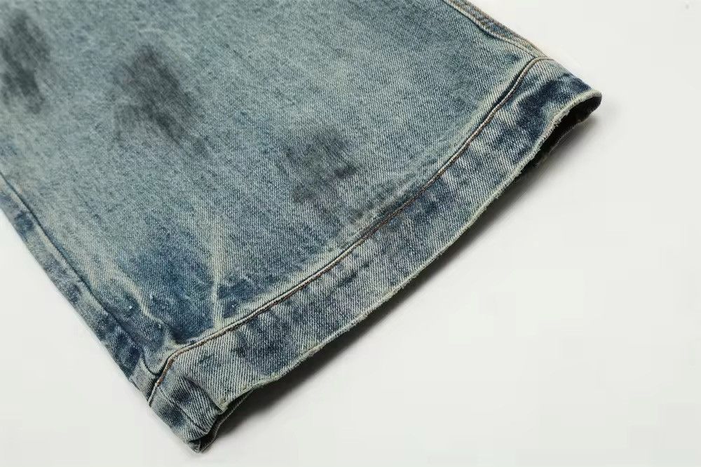 Designer × Vintage Washed Design Straight Dirty y2k jeans Size US 30 / EU 46 - 10 Thumbnail