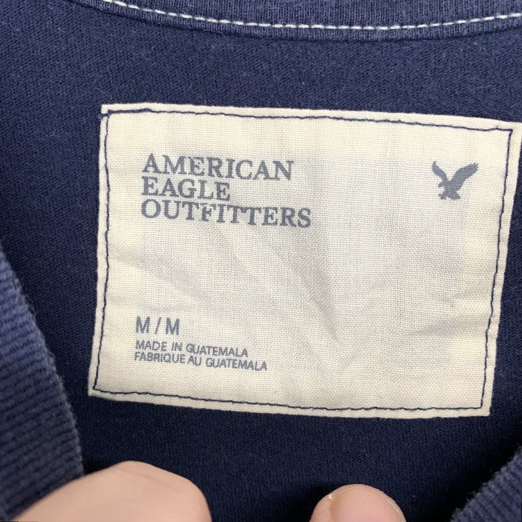 American Eagle Outfitters American Eagle Outfitters Mens T-Shirt Medium Blue Athletic Front Logo 2009 Graphic Print Crew Neck Short Sleeve Cotton Mens Size US M / EU 48-50 / 2 - 3 Thumbnail