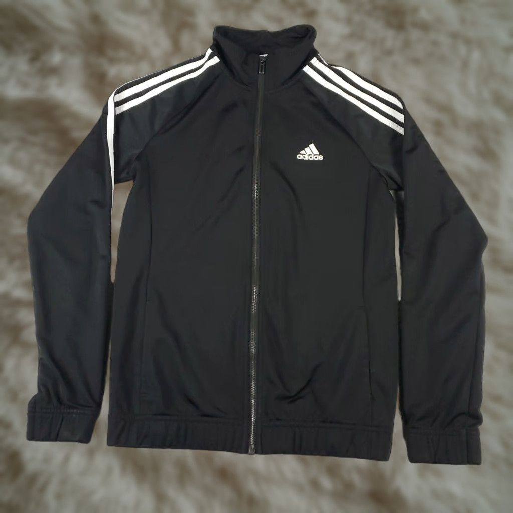 Adidas Adidas Jacket Womens XS Black White Casual Full Zip Track Jacket - Regular Fit, Pockets, Sport Everyday Size XS / US 0-2 / IT 36-38 - 1 Thumbnail
