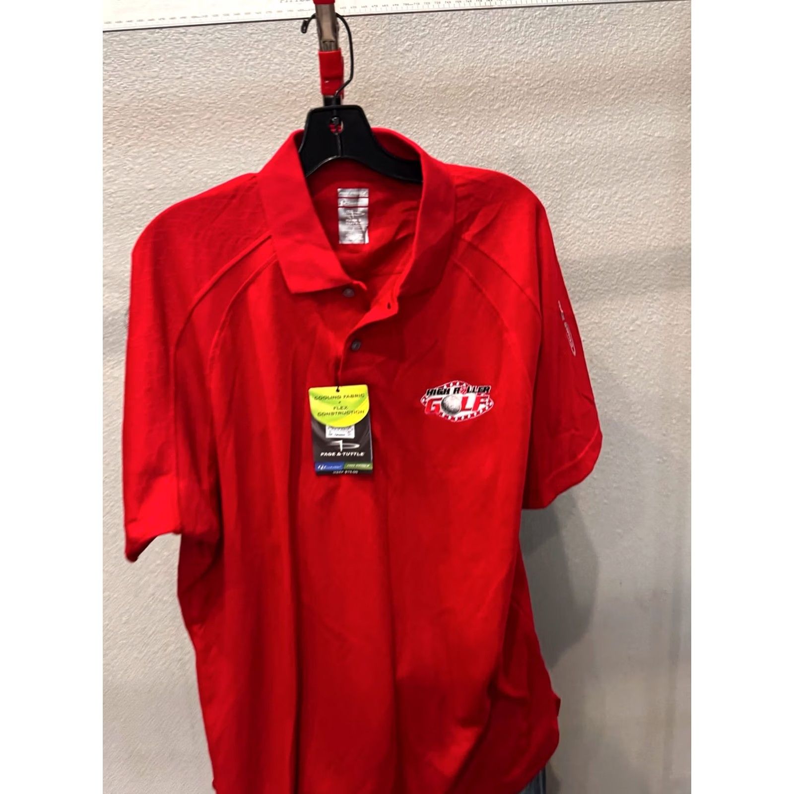 Vintage Nike Page & Tuttle High Roller Golf SHIRT - POLO SHORT SLEEVE, Large L, Black/Sharp, Men’s Polo Shirt Size US L / EU 52-54 / 3 - 4 Thumbnail