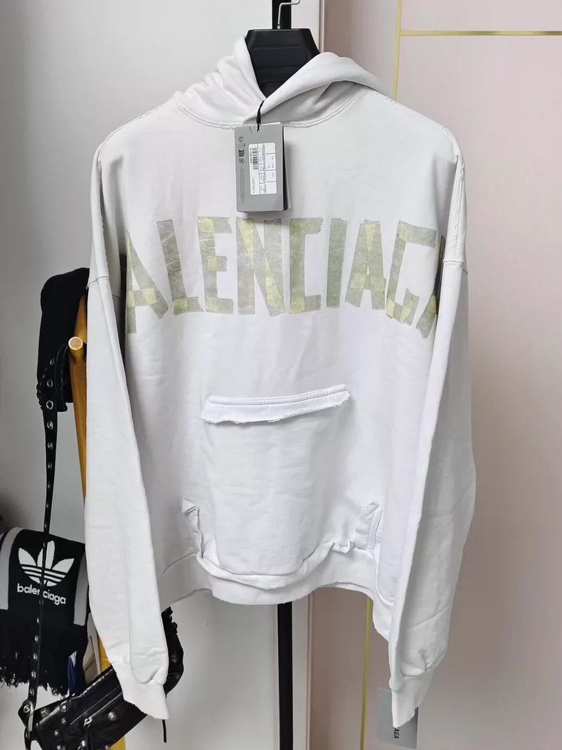 Balenciaga Balenciaga Adhesive tape TAPE textured paper sweatshirt Size US XXS / EU 40 - 1 Thumbnail