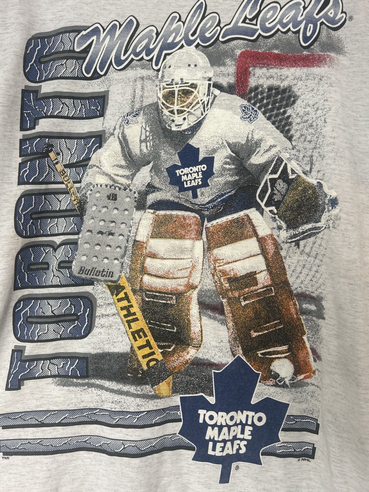 NHL Vintage 90s Toronto Maple Leafs Goaltender NHL Tee Size US M / EU 48-50 / 2 - 2 Thumbnail