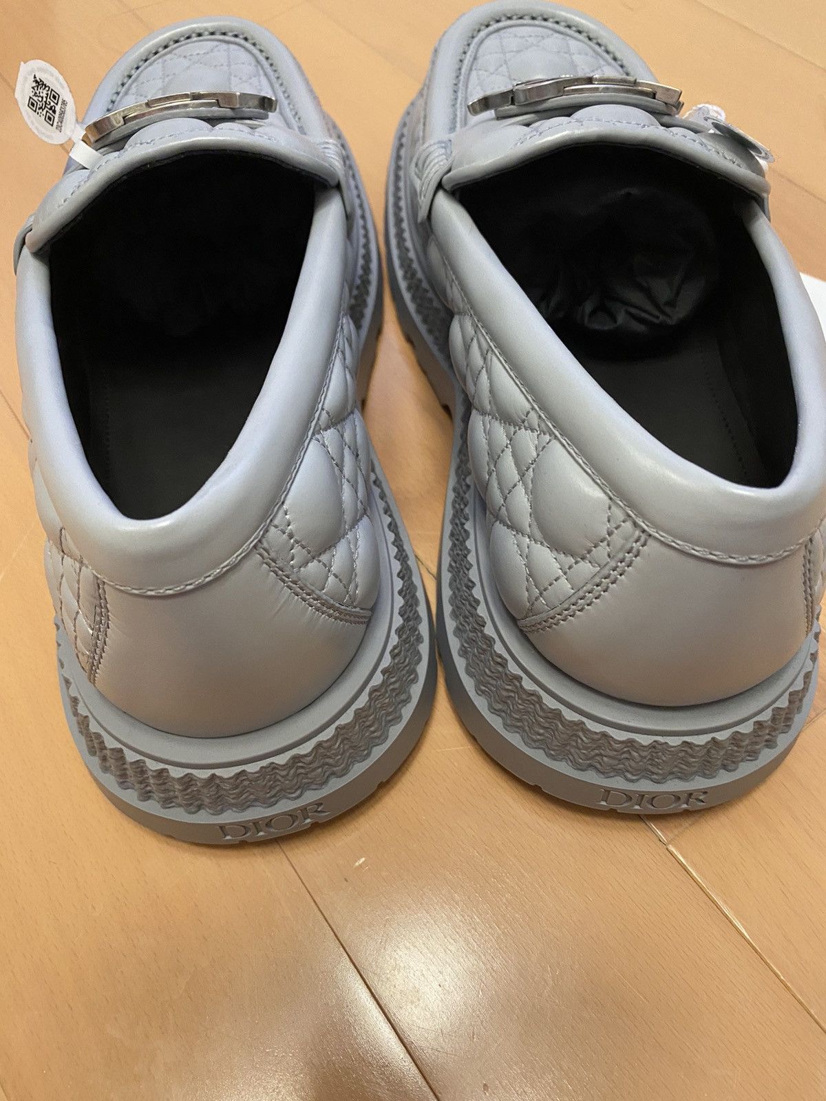 Dior Dior grey cannage buffalo loafers 41 Size US 8 / EU 41 - 5 Thumbnail