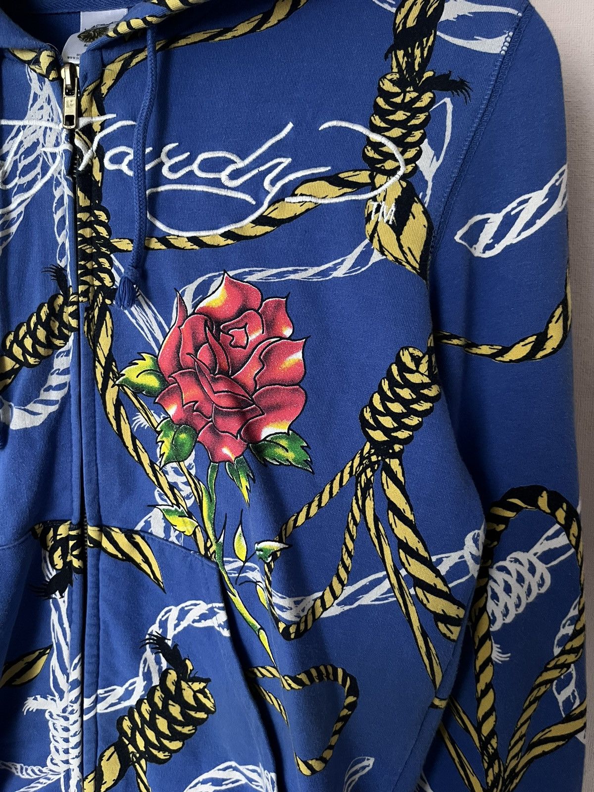 Ed Hardy Vintage Ed Hardy Christian Audigier Zip Hoodie Overall Print Size L / US 10 / IT 46 - 3 Thumbnail