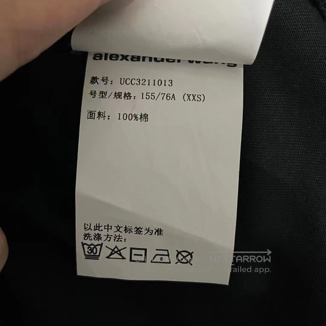 Alexander Wang alexander wang long sleeve logo top. Size US XXS / EU 40 - 5 Thumbnail