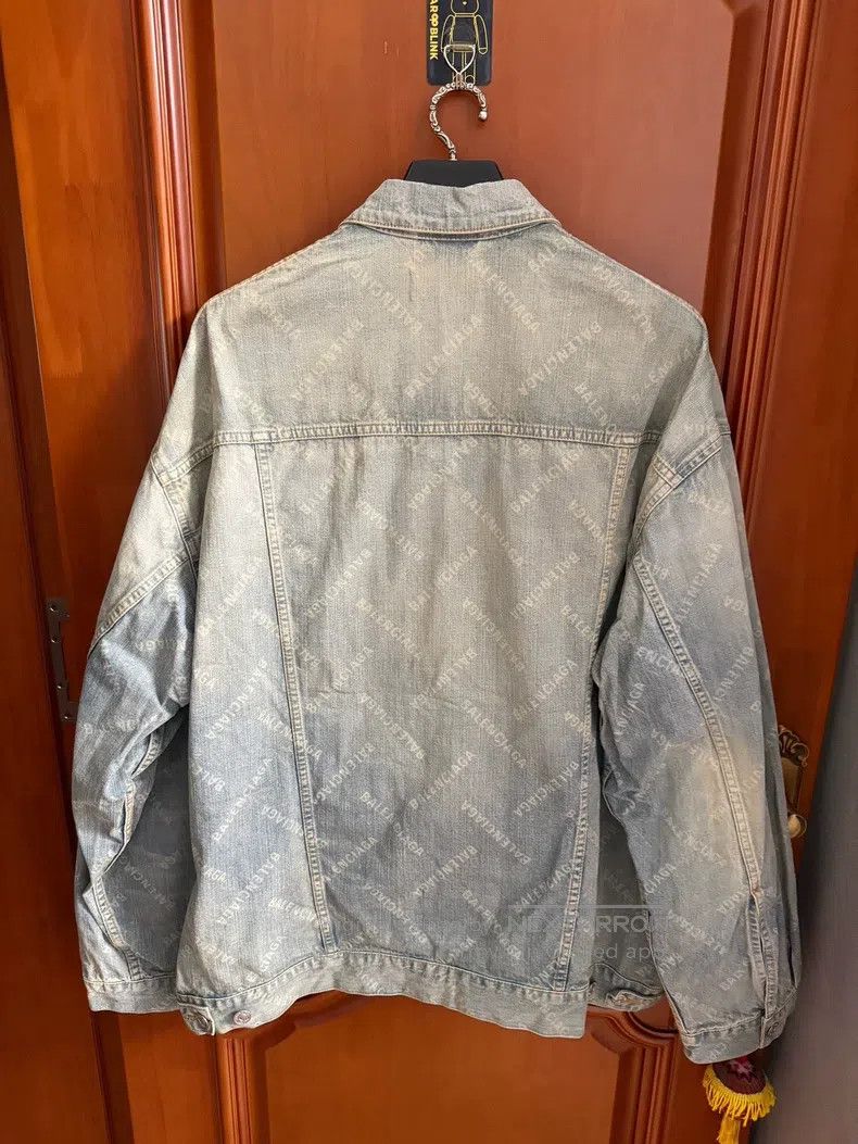 Balenciaga Balenciaga Cross Logo Denim Jacket Size US M / EU 48-50 / 2 - 2 Thumbnail