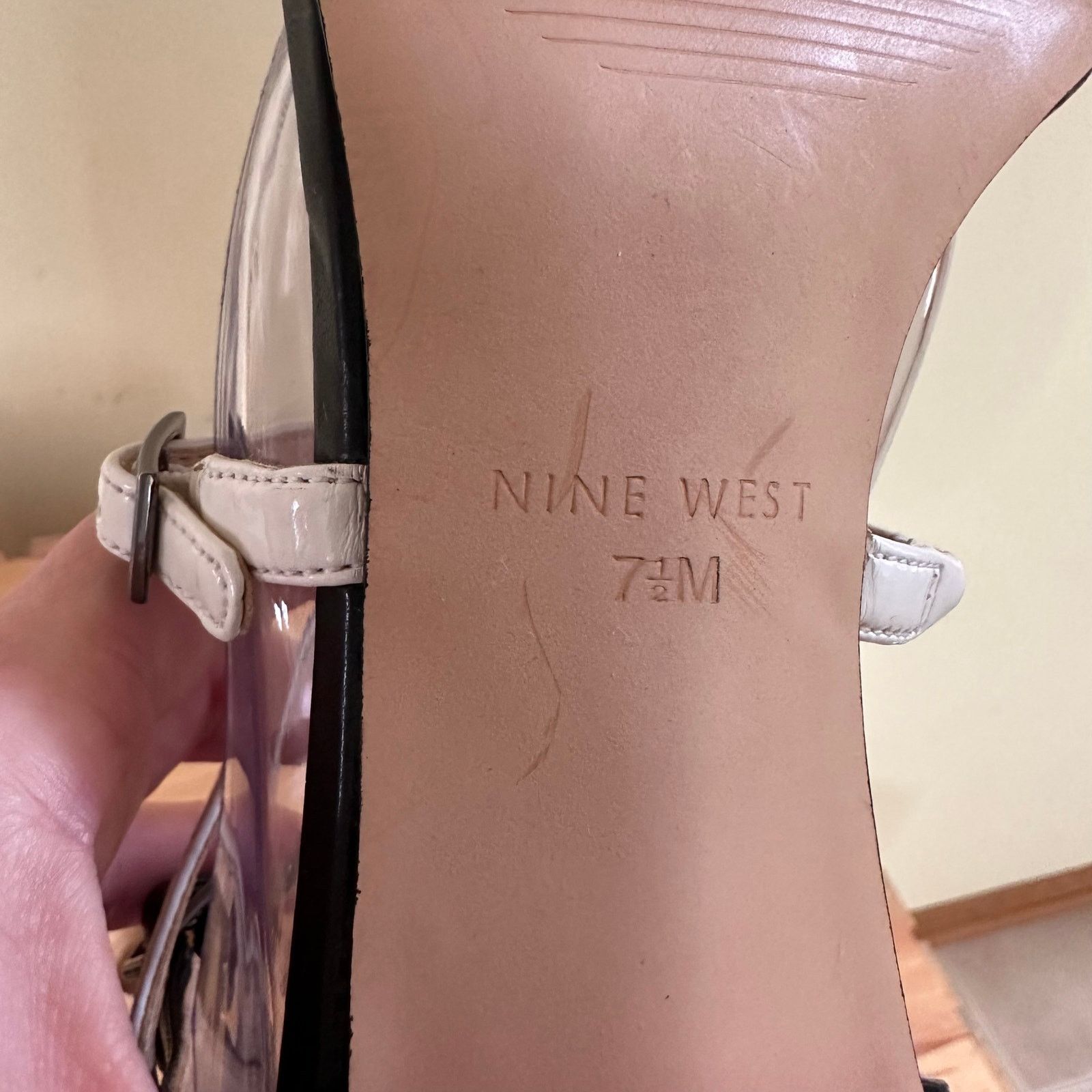 Nine West NINE WEST Cross Ankle Straps Open Toe Mid Heel Women's 7.5M Size US 7.5 / IT 37.5 - 10 Thumbnail