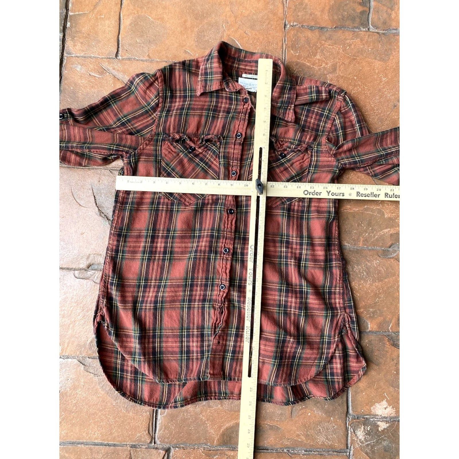 Ralph Lauren VINTAGE Ralph Lauren Denim And Supply RL Surplus Flannel Shirt Womens Medium Plaid Red Size M / US 6-8 / IT 42-44 - 7 Thumbnail