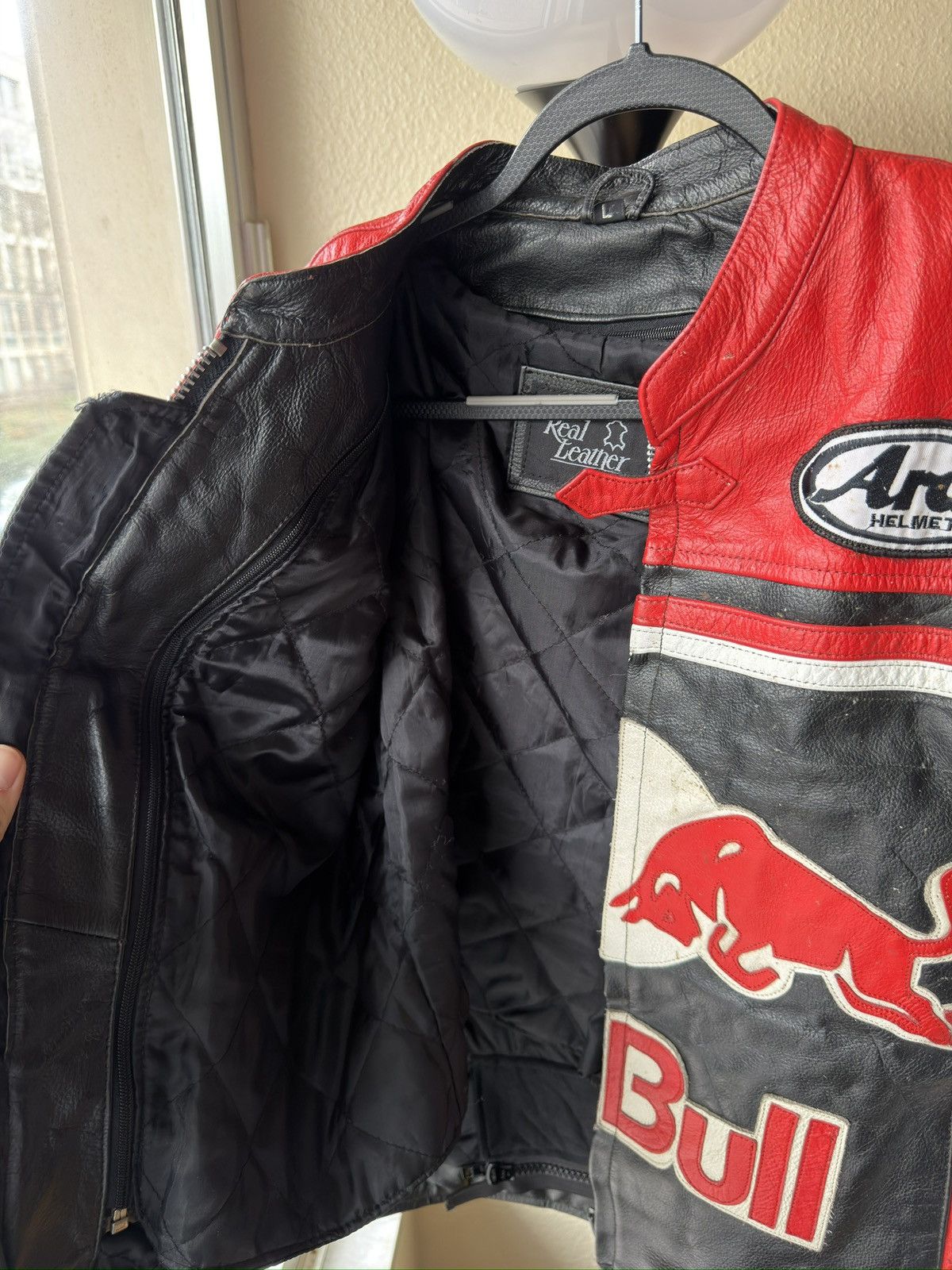 Red Bull Real leather red bull racing biker jacket Size US L / EU 52-54 / 3 - 12 Thumbnail
