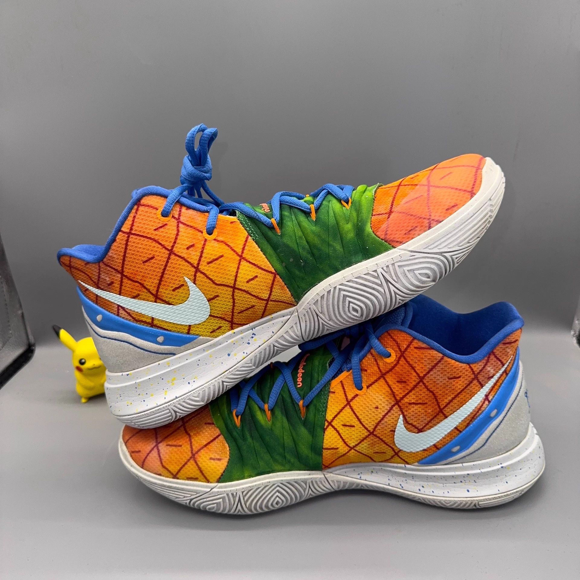 Nike Nike Kyrie 5 SpongeBob Pineapple White Orange 44.5 Size US 11.5 / EU 44-45 - 5 Thumbnail