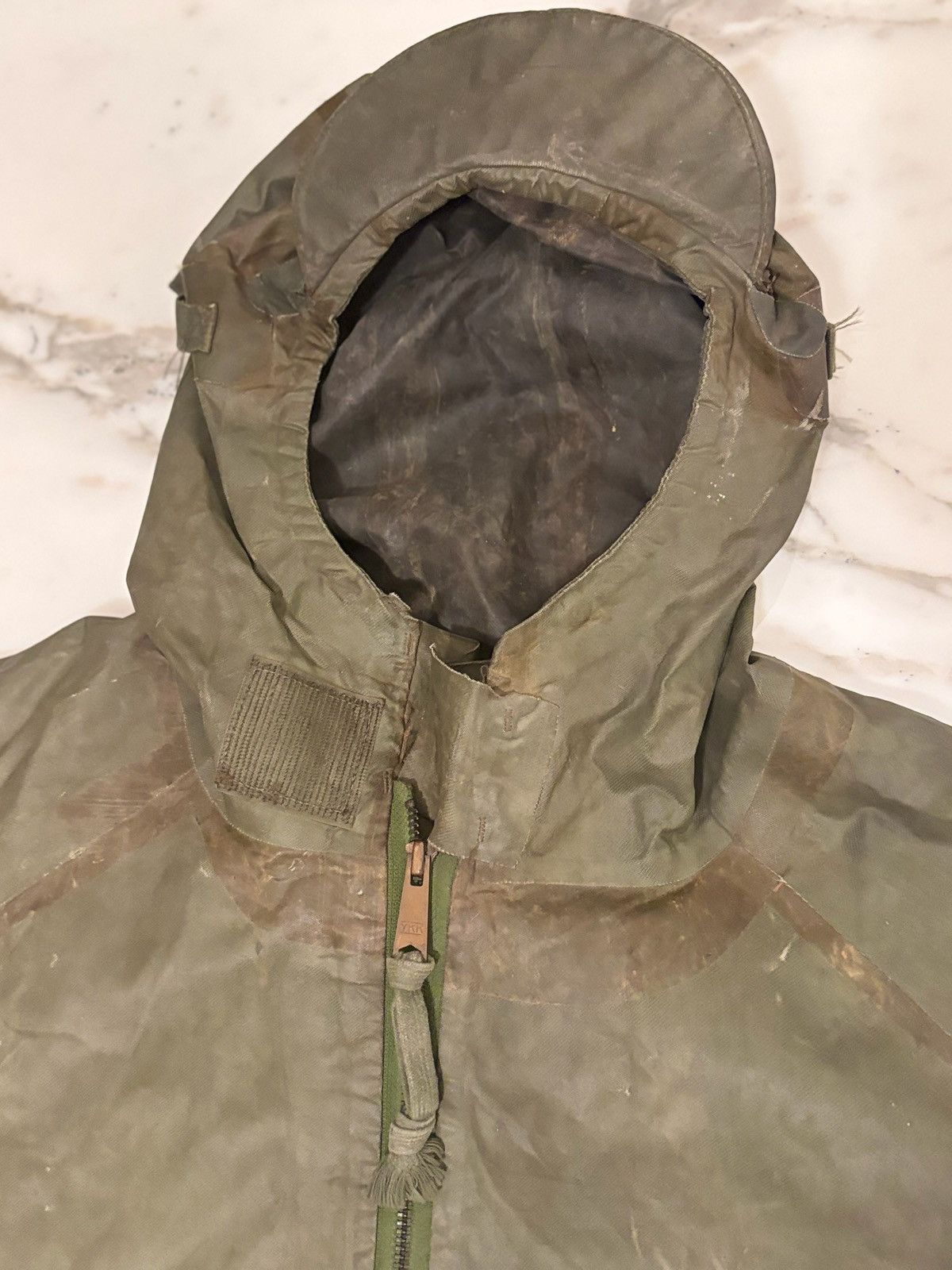 Vintage 1960s American Military Rubberized Rain Jacket Size US XL / EU 56 / 4 - 9 Thumbnail