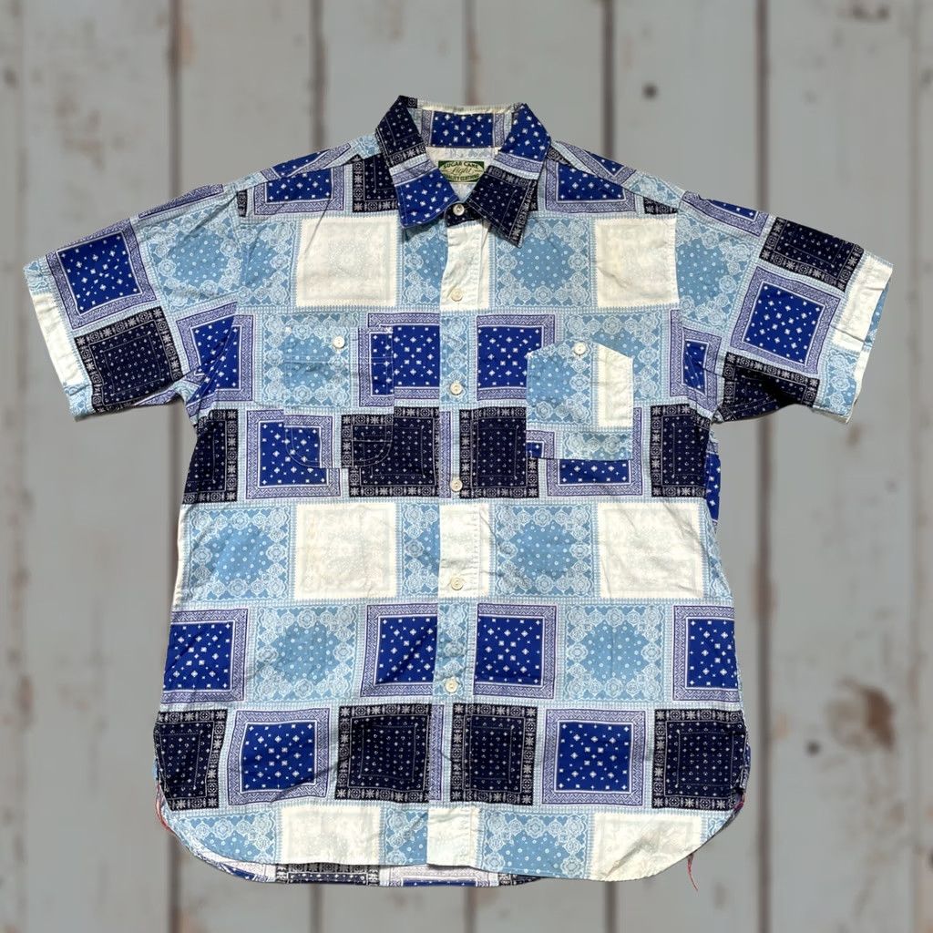 Sugar Cane Sugar Cane Work Shirt M Paisley Pattern Patchwork Light Made In Japan Size US M / EU 48-50 / 2 - 1 Thumbnail