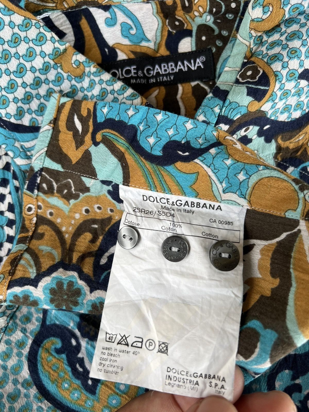 Dolce & Gabbana Dolce and gabbana ornate print cotton Size US L / EU 52-54 / 3 - 5 Thumbnail