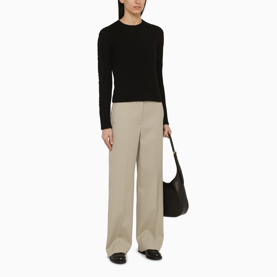 o1d2blof0824 Cashmere Crew-neck Sweater in Black