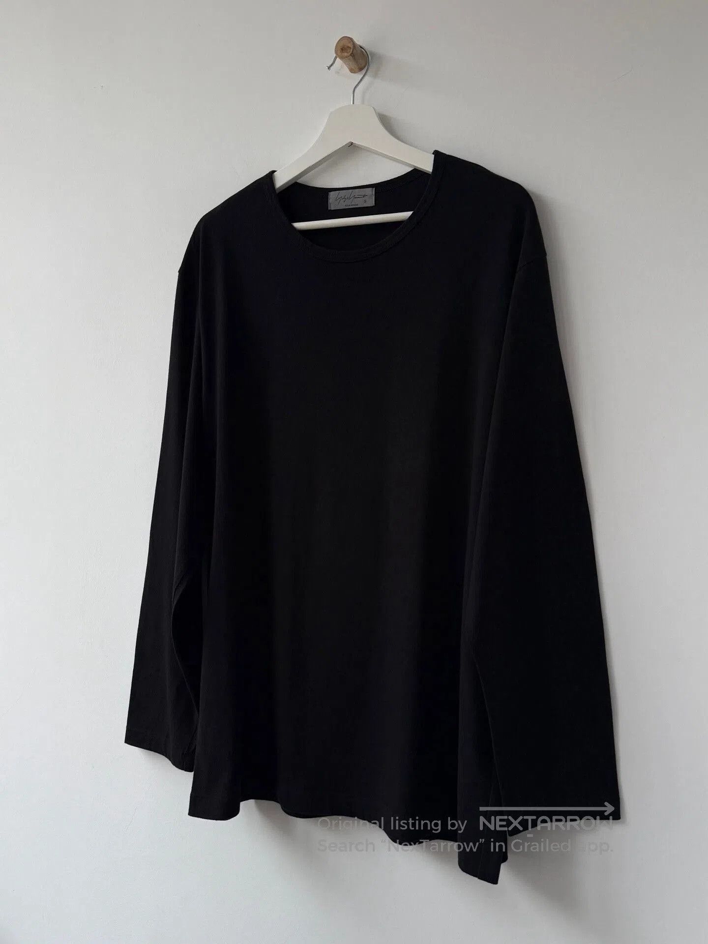 Yohji Yamamoto Yohji Yamamoto Black Cotton Long Sleeve Top. Size US L / EU 52-54 / 3 - 3 Thumbnail