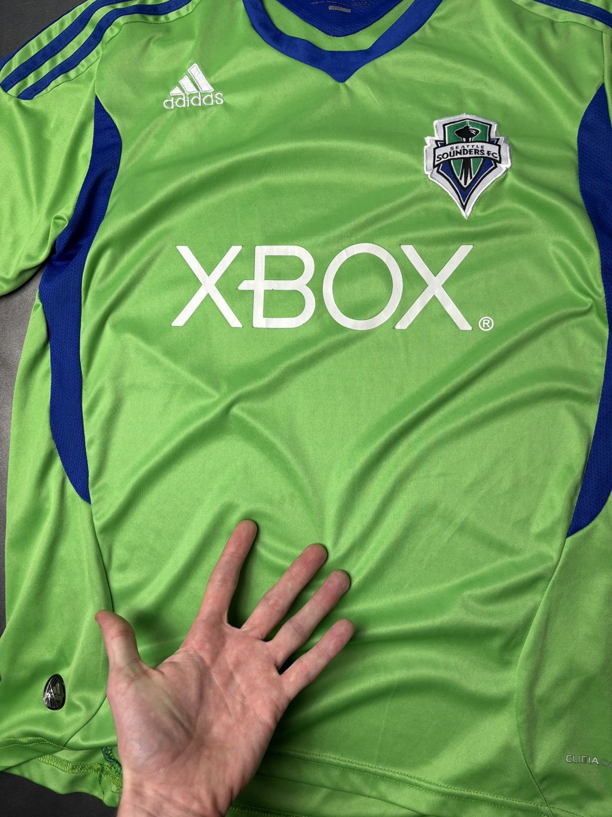 Adidas 2010-2011 Seattle Sounders Jersey Soccer Xbox MLS Football Size US M / EU 48-50 / 2 - 8 Thumbnail