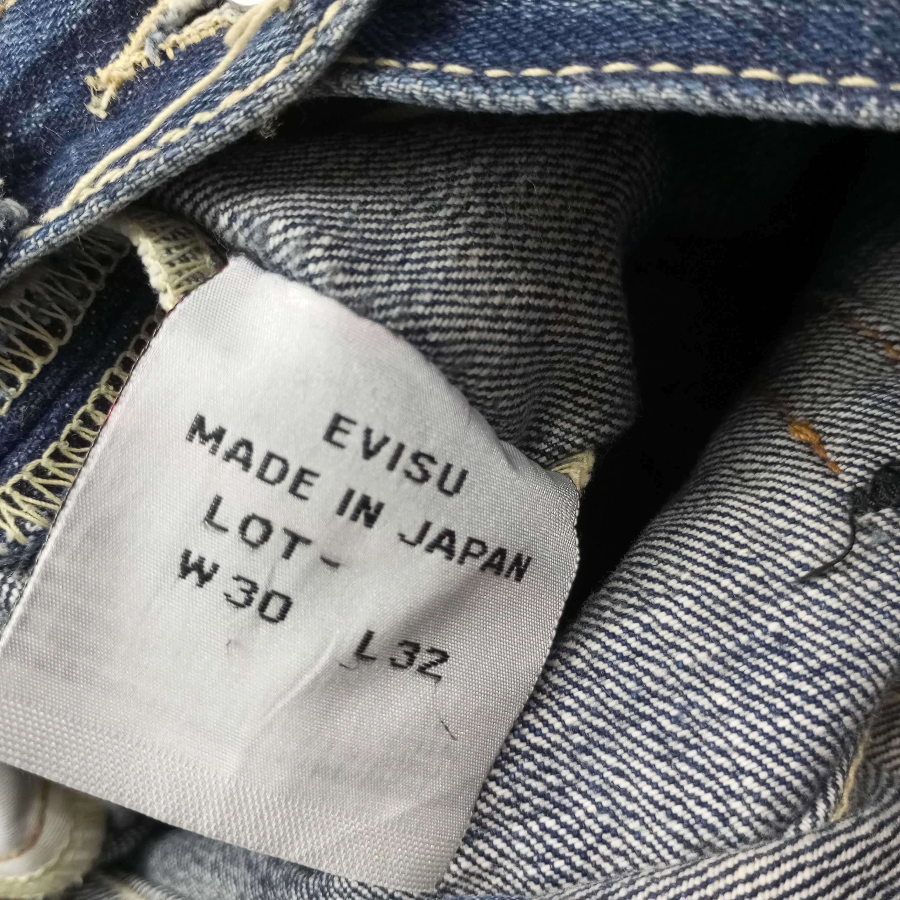 Evisu Evisu Japanese Brand Streetwear Custom Daicock Jeans c252n13 Size US 31 - 14 Thumbnail