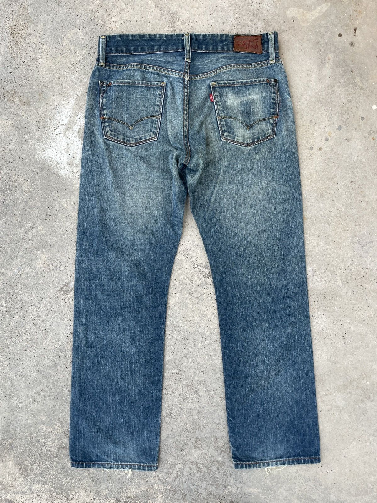 Levi's × Levi's Vintage Clothing × Vintage Levi’s Red Vintage Y2K Faded Blue Denim Jeans Size US 32 / EU 48 - 3 Thumbnail