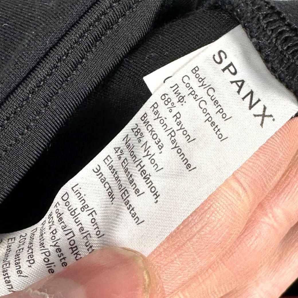 Spanx Spanx Cropped Leggings Womens 1X Plus Black Pull On Skinny Stretch Activewear Size 40" / US 18 - 5 Thumbnail