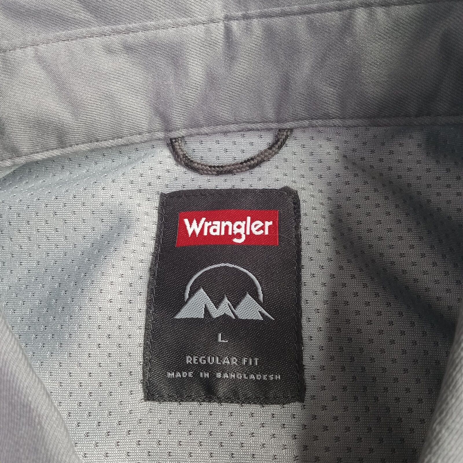 Wrangler Wrangler Shirt Men's L Gray Convertible Sleeves 2-Pockets Size US L / EU 52-54 / 3 - 5 Thumbnail