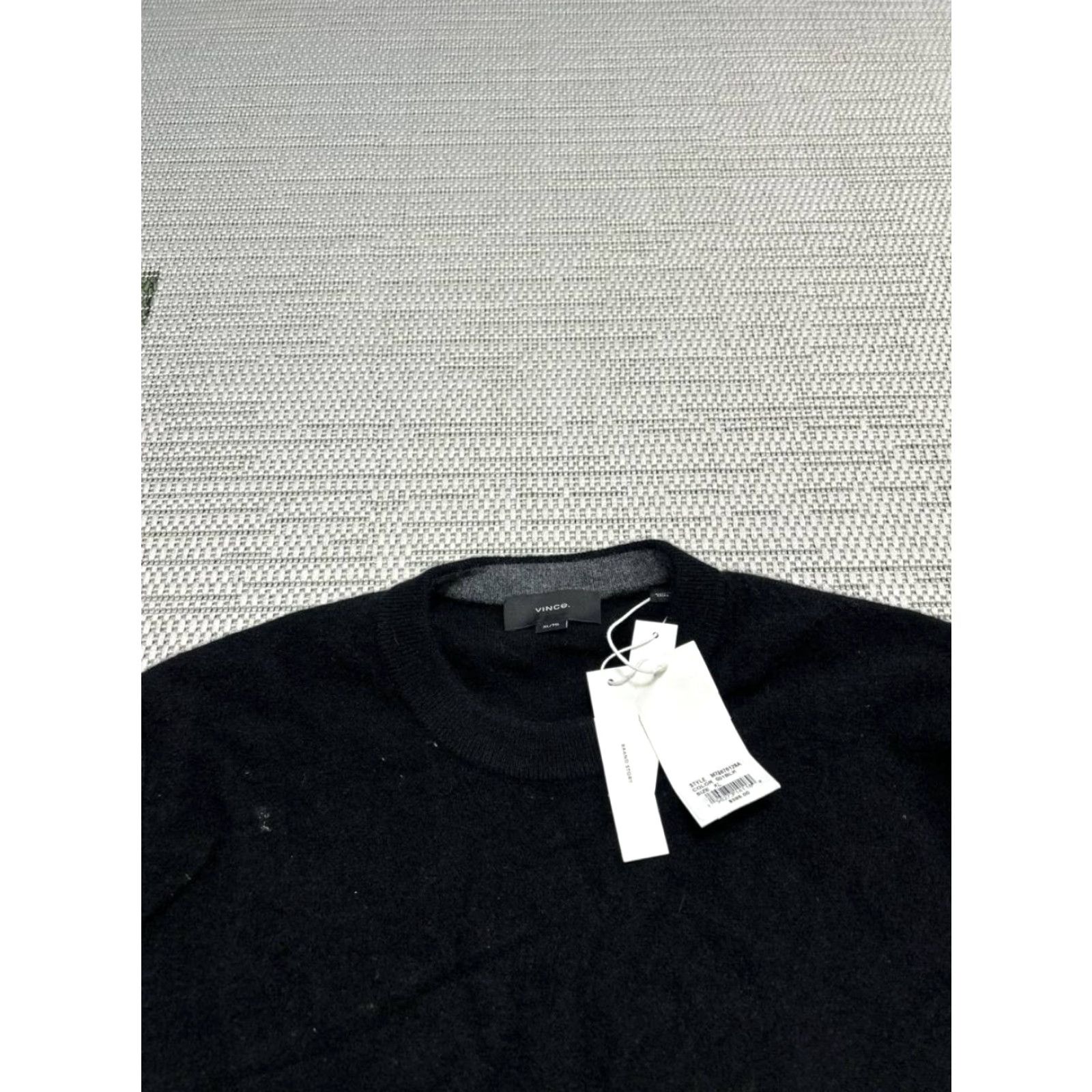 Vince Vince Sweater Womens XL Cashmere Knit Pullover Black Crew Neck, Casual, Vintage? No, Winter, Fall, Spring, Pullover, Regular Fit, Knit Wool? Size XL / US 12-14 / IT 48-50 - 2 Thumbnail
