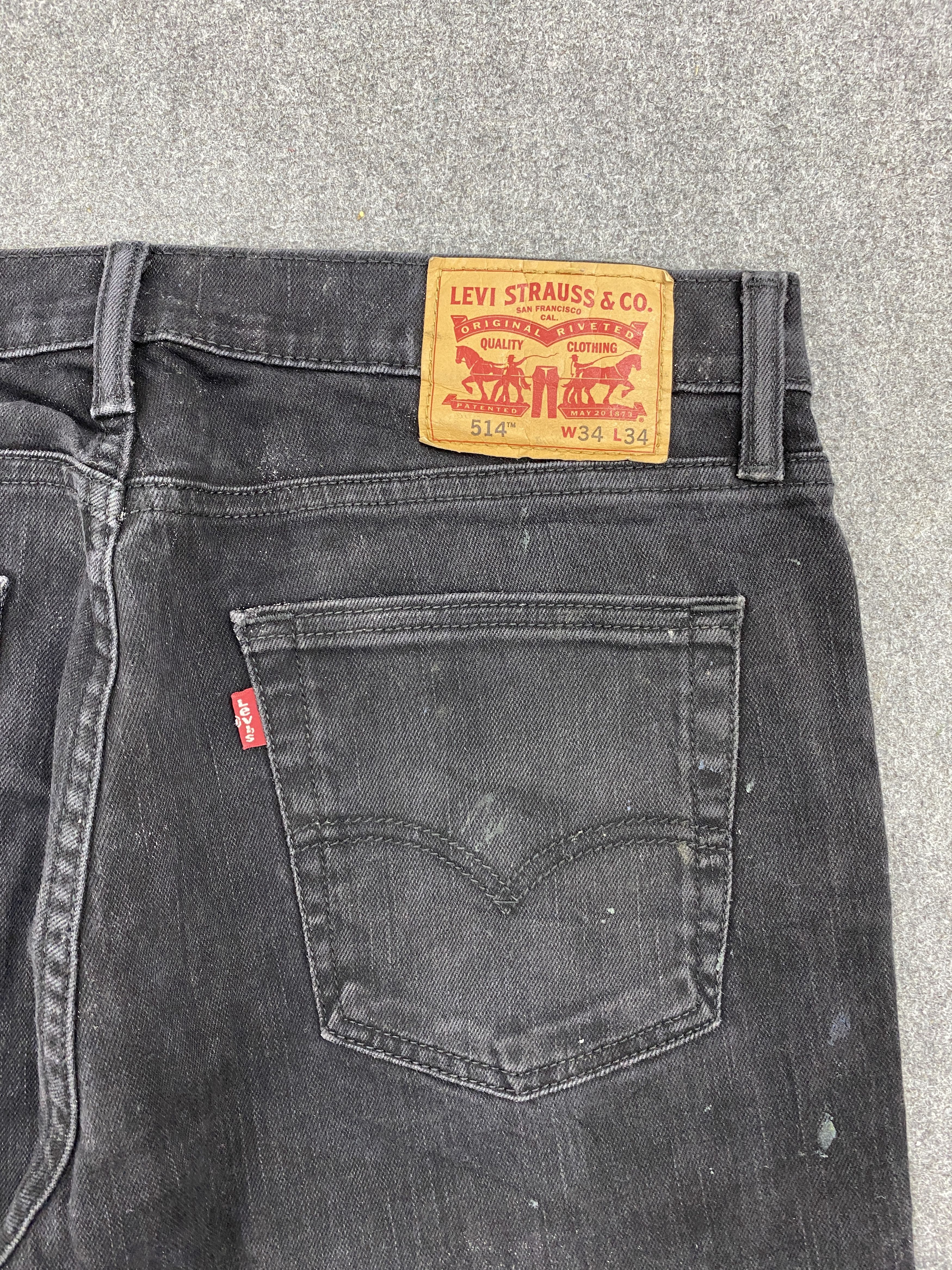 Levi's × Vintage Faded Black Vintage Levis 514 Jeans Size US 34 / EU 50 - 14 Thumbnail