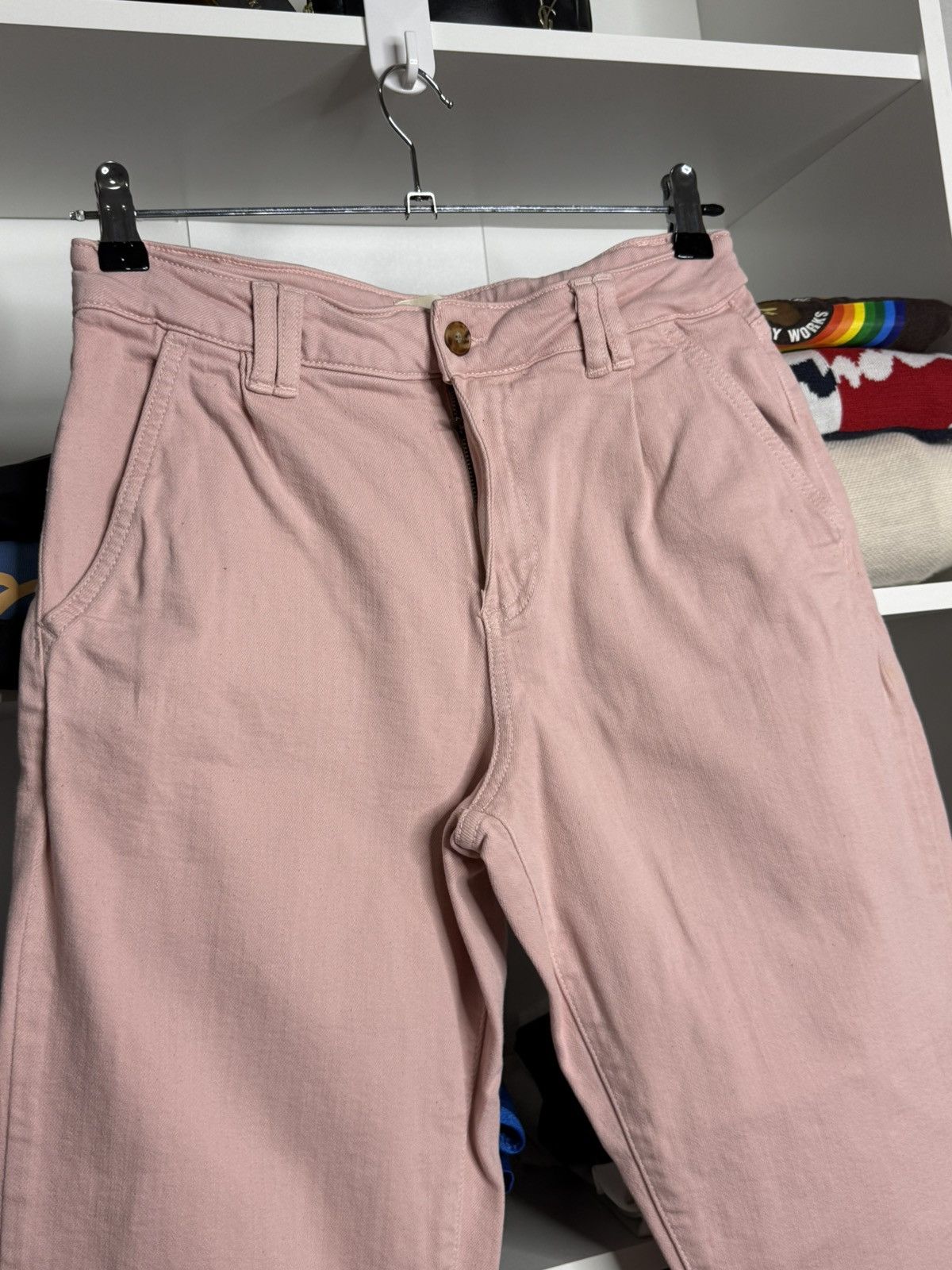 Sezane Sezane Luxury Pink Jeans size 36 Size 25" / US 0 / IT 36 - 2 Thumbnail