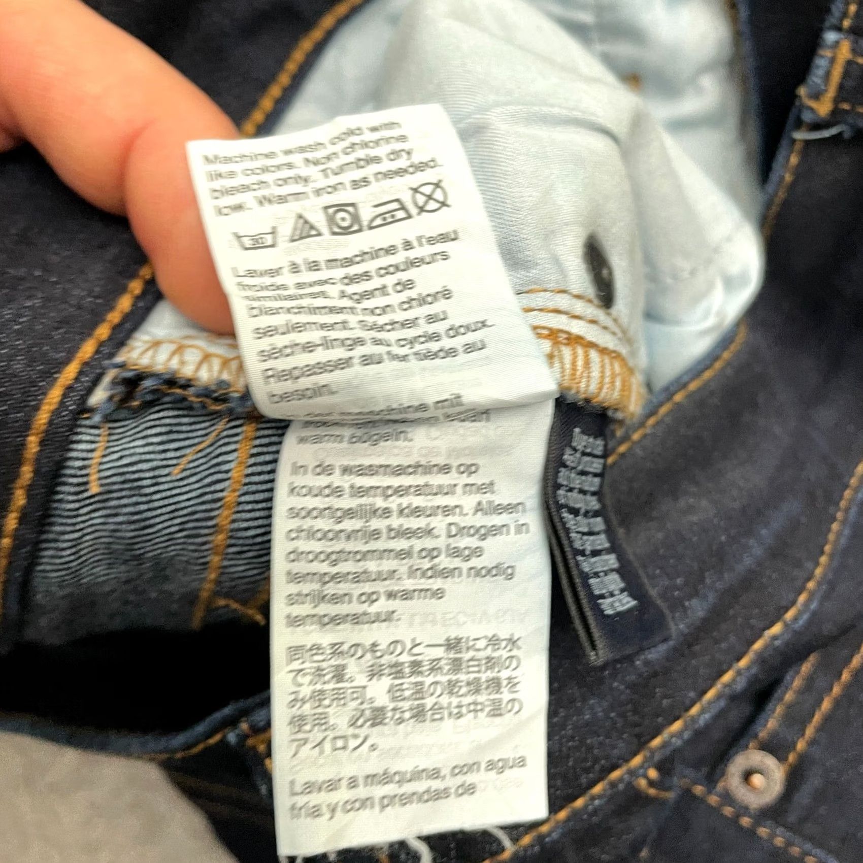 J.Crew J.Crew Mercantile Mid Rise Denim Jeans Womens W29 L28 Dark Wash Blue Straight City Preppy Mens Womens Size 29" - 7 Thumbnail