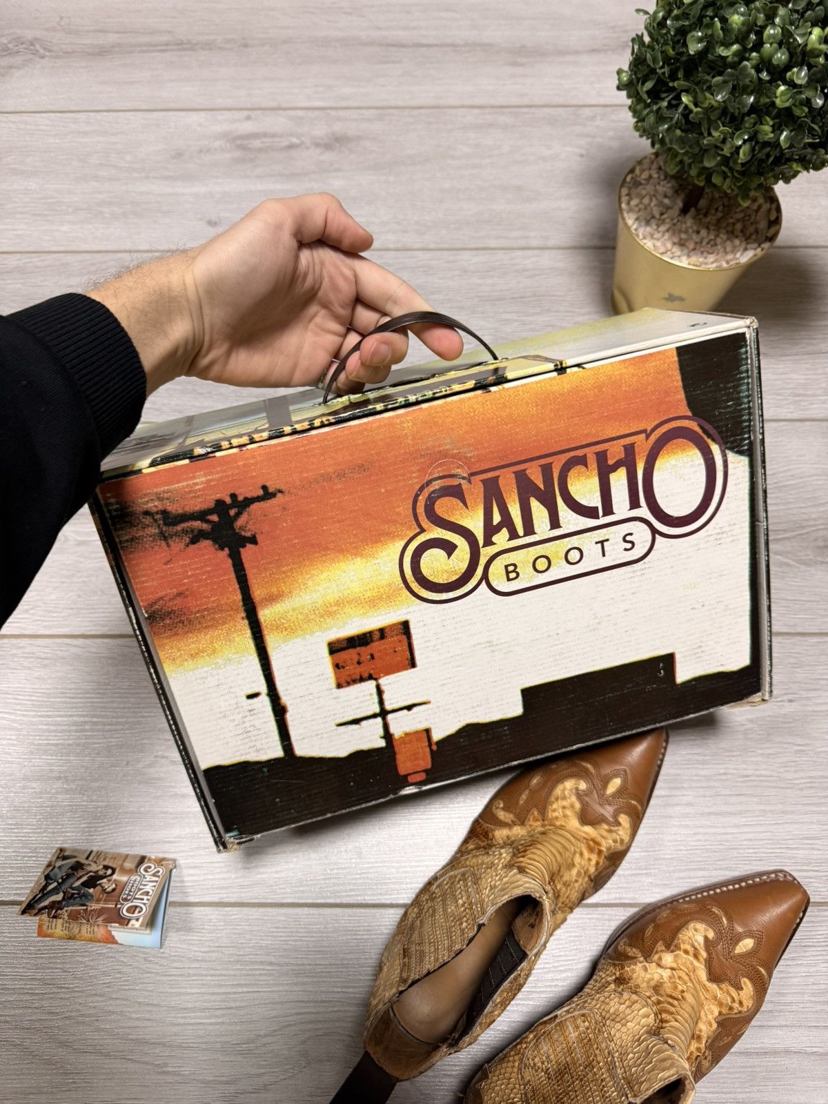 Sancho Boots Sancho python saba ar maiz high Chelsea cowboy leather boots Size US 7 / IT 37 - 14 Thumbnail