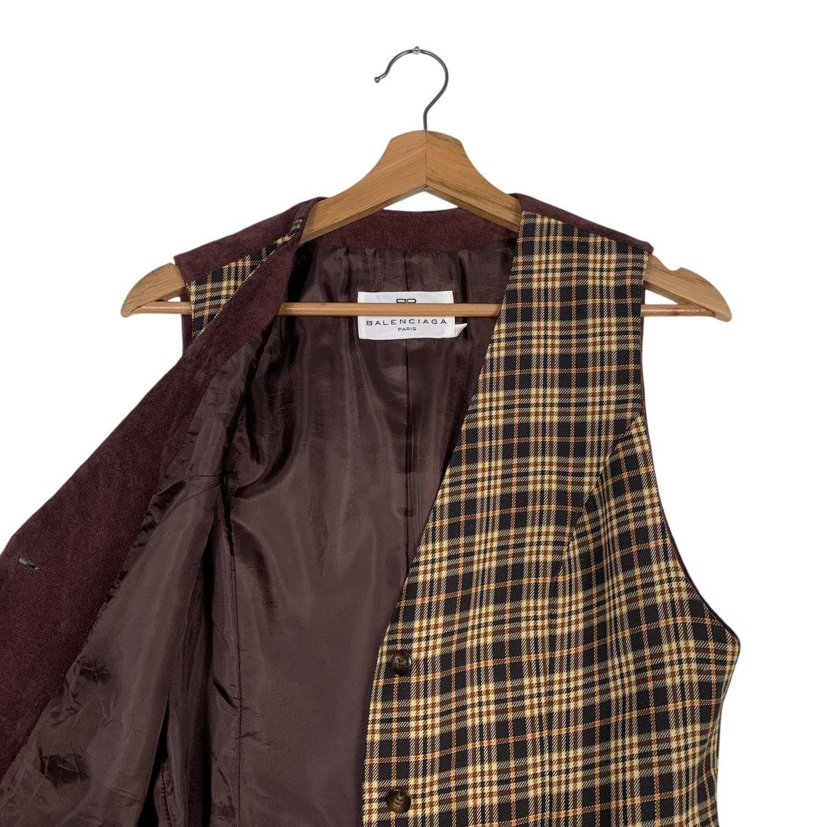 Balenciaga Balenciaga Nova Check Vest Size L / US 10 / IT 46 - 10 Thumbnail