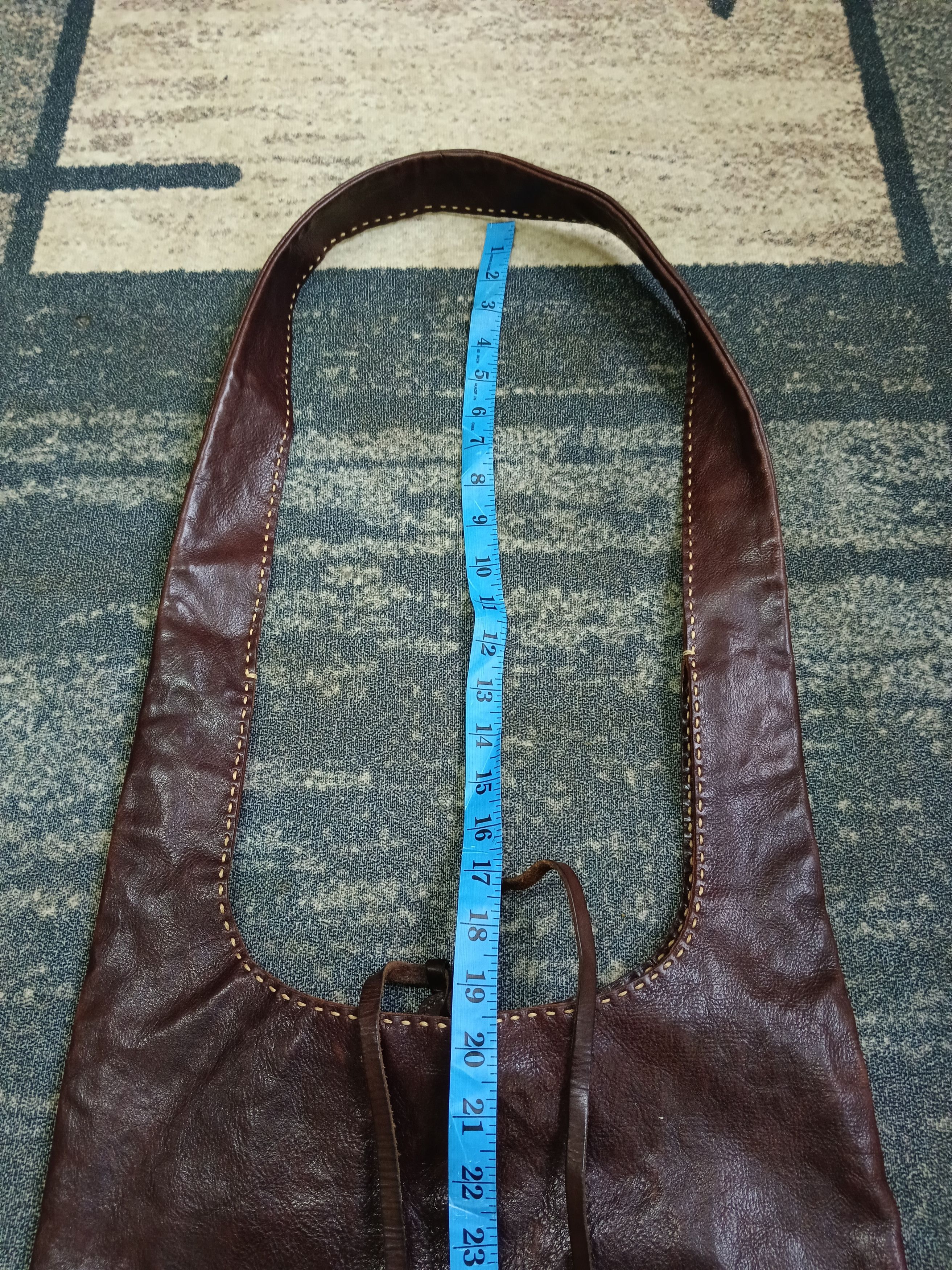 Japanese Brand × Leather INSANE 90🔥GANTEN PATINA LEATHER CROSSBODY Size ONE SIZE - 8 Thumbnail