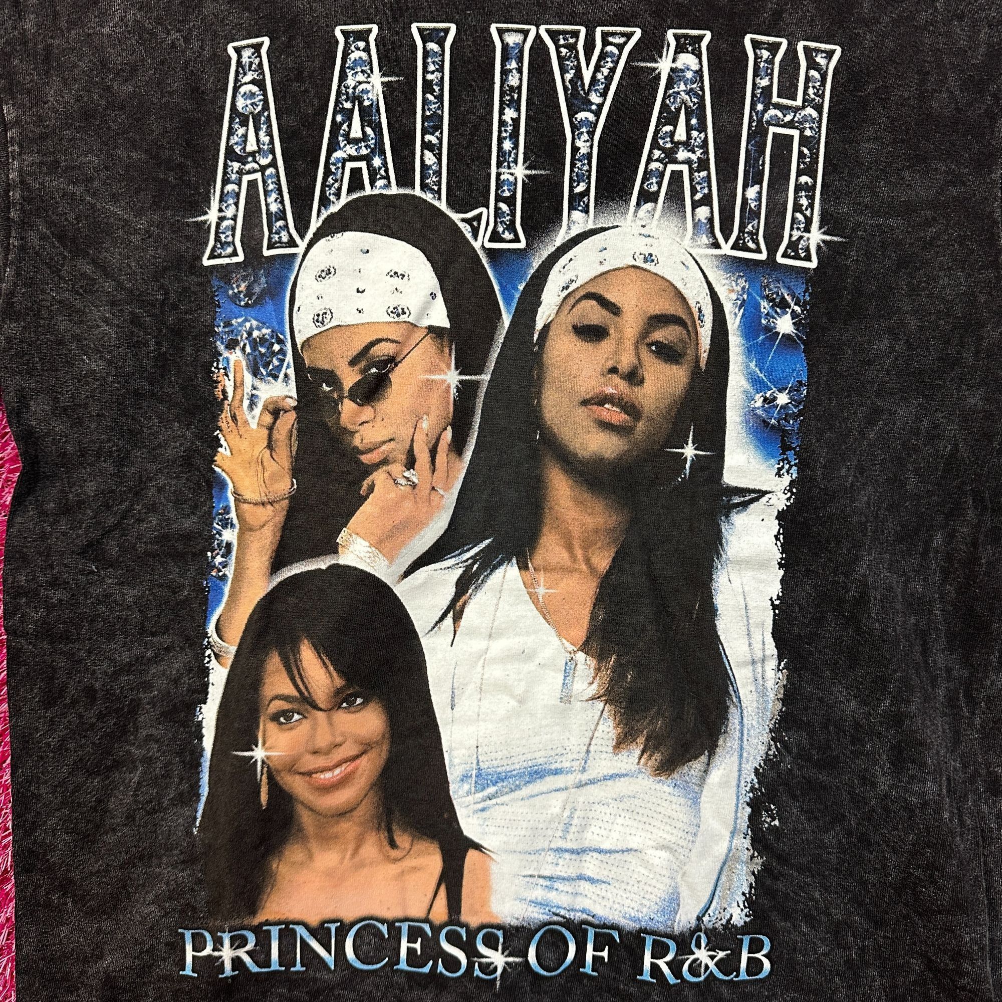 Other Aaliyah Princess Of Rnb Mineral Wash Tshirt size M/L Size US L / EU 52-54 / 3 - 2 Thumbnail