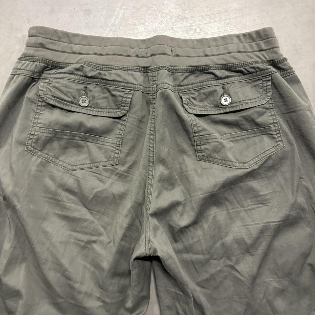 Vintage Crazy Vintage Y2K/2000s Super Baggy Grey Cargo Pants With Adjustable Waist! Size US 34 / EU 50 - 6 Thumbnail