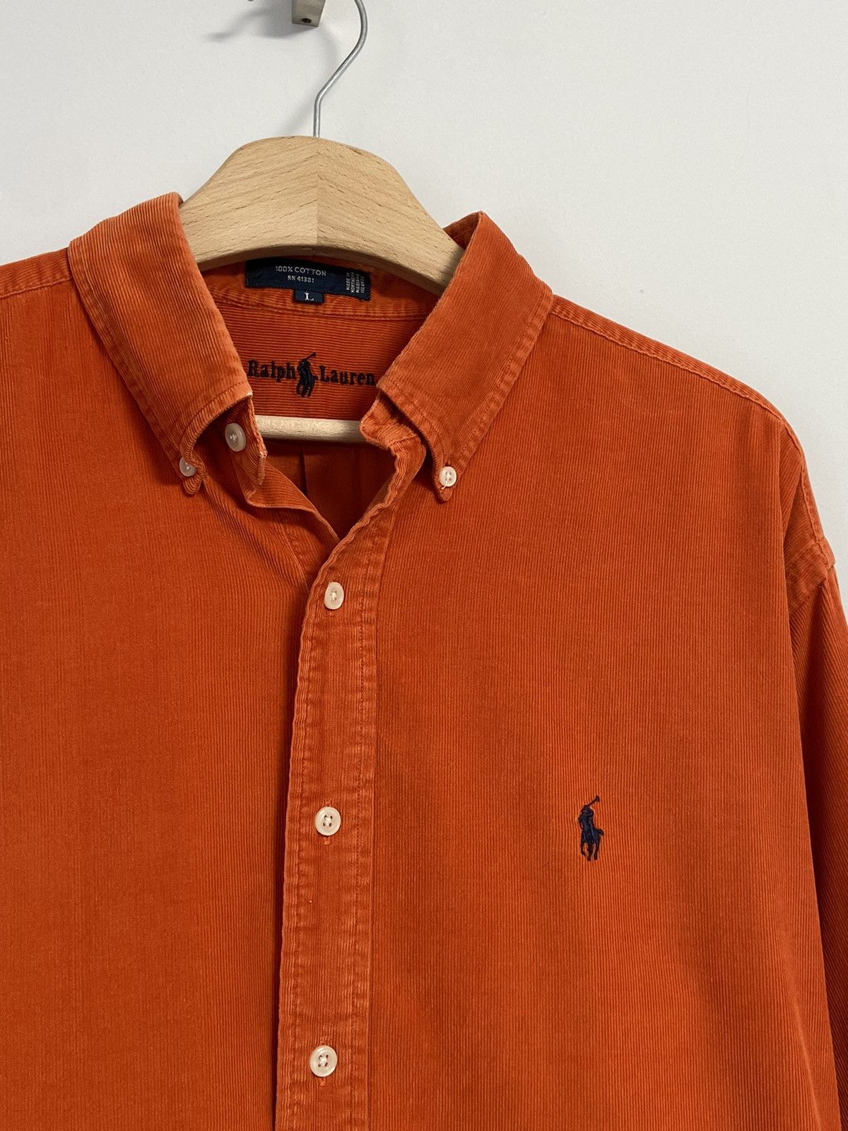 Vintage Polo Ralph Lauren Vintage Button Up Orange 🍊 Size US L / EU 52-54 / 3 - 3 Thumbnail