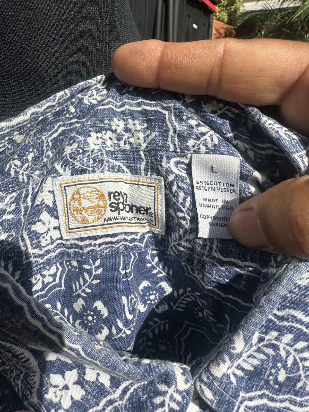 Reyn Spooner PreOwned Reyn Spooner Classic Hawaiian Print Blue Men's L Size US L / EU 52-54 / 3 - 4 Thumbnail