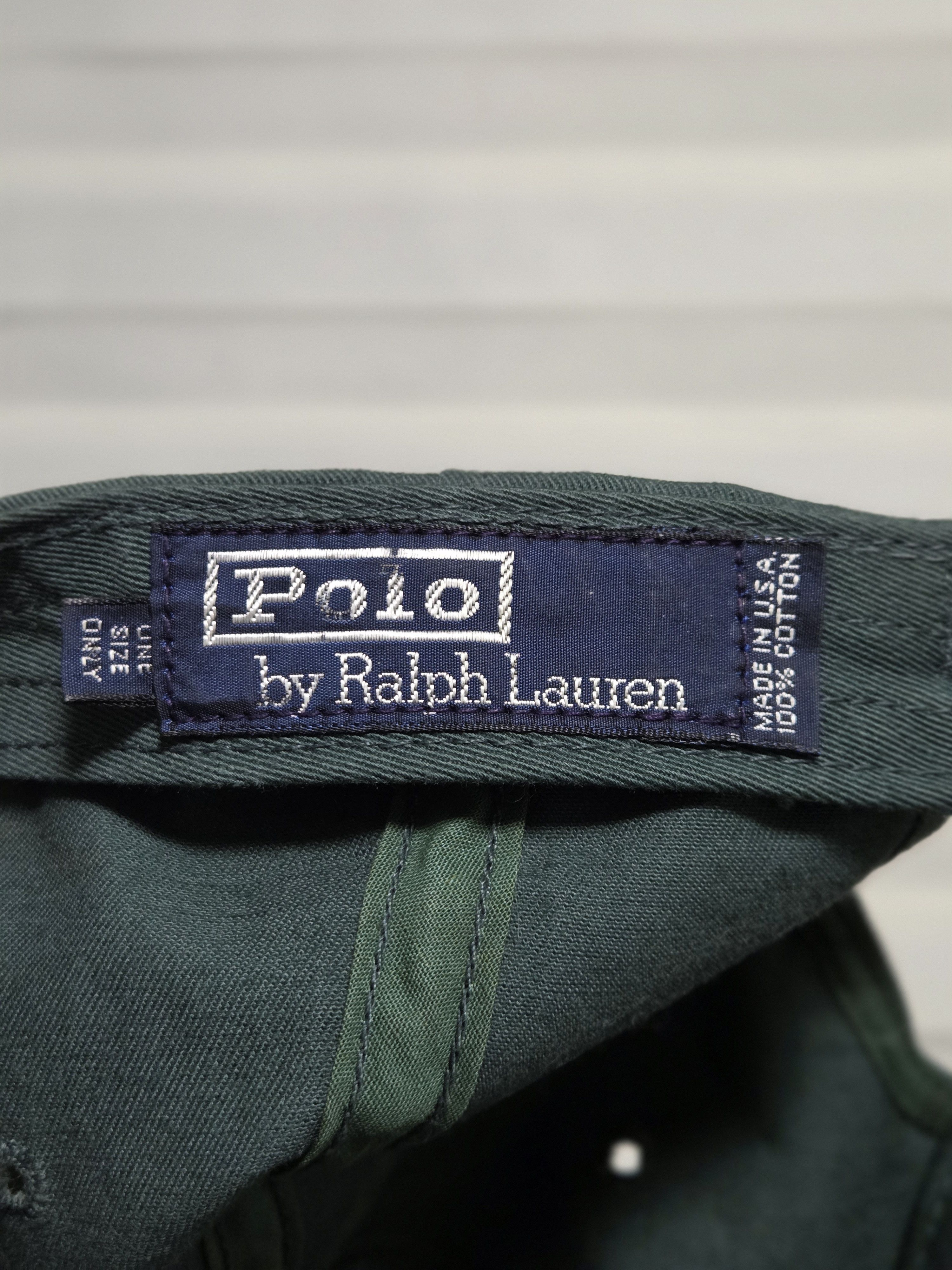 Polo Ralph Lauren Vintage Made in USA Polo Shield Embroidered Check brim hat Size ONE SIZE - 7 Thumbnail