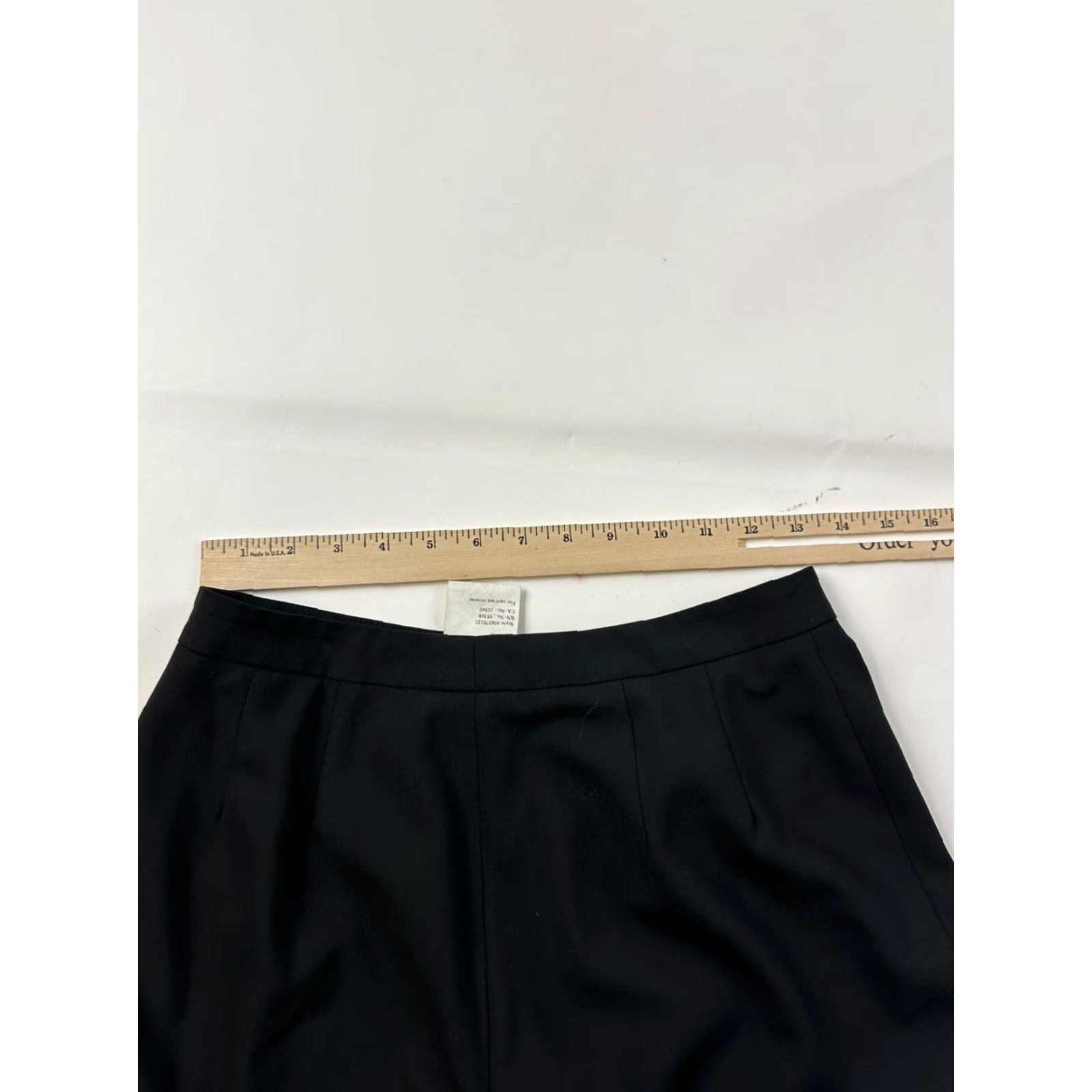 Vintage Olsen Dress Pants Women’s 6 Black Wool Blend - Dress Pants Black Women’s 6 Olsen Zip Pockets 28 Inseam Knit Stretch Retro City - Womens Size 28" / US 6 / IT 42 - 5 Thumbnail