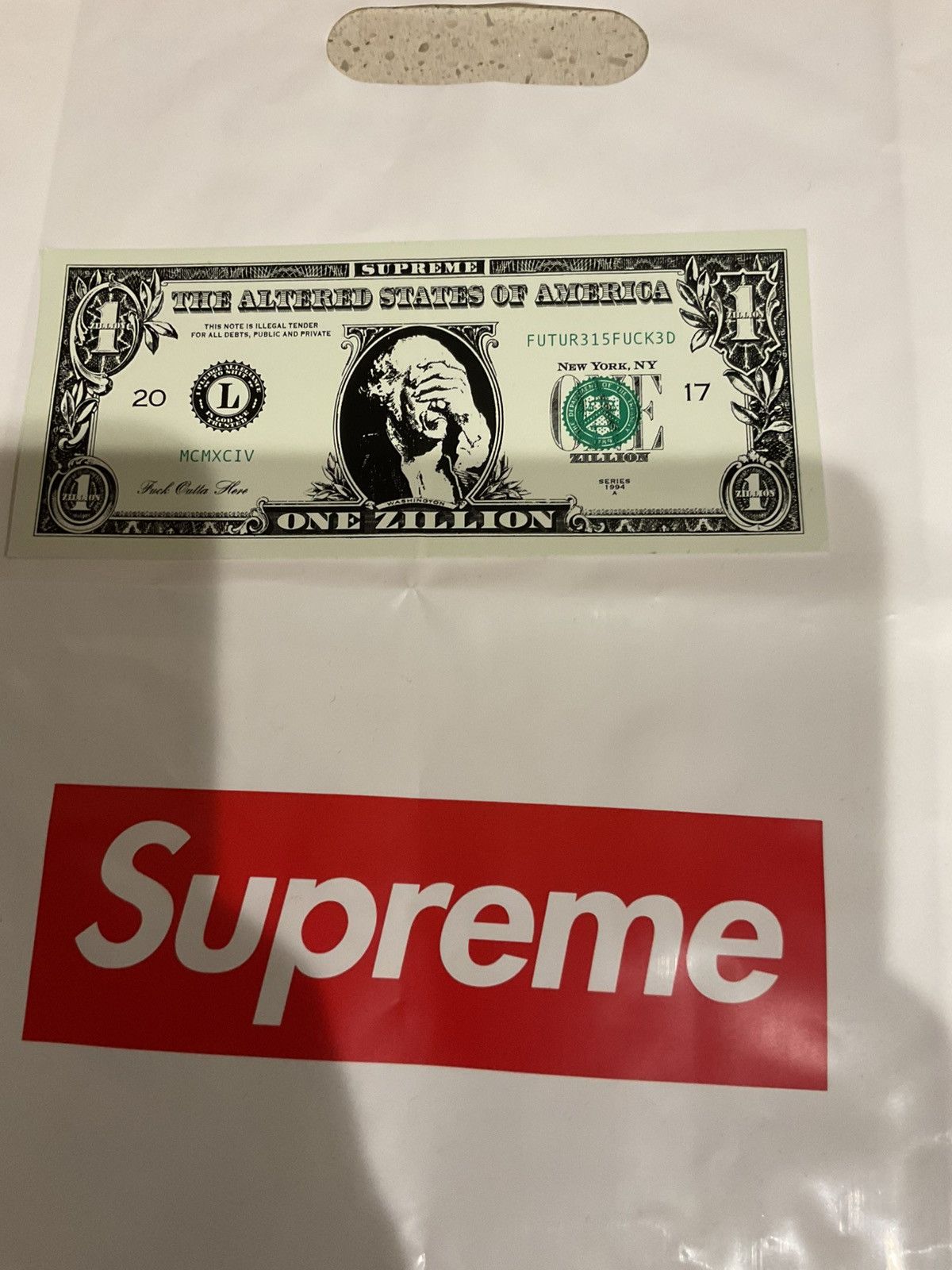 Supreme Supreme Dollar Bill Sticker 💵 Size ONE SIZE - 2 Thumbnail