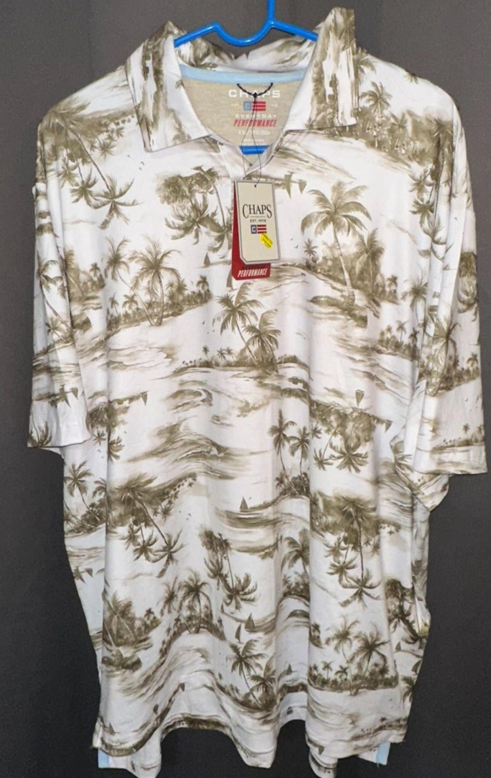 Chaps CHAPS Resortwear Polo | Size XXL | Palm Tree Scene Size US XXL / EU 58 / 5 - 1 Thumbnail